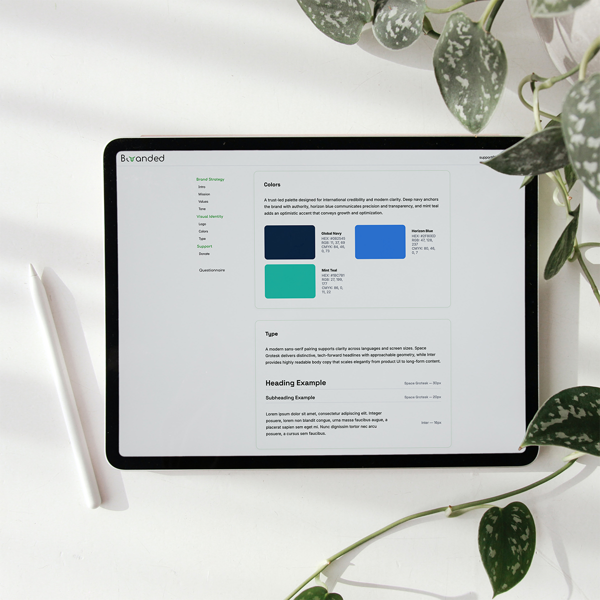Actionable Results on tablet